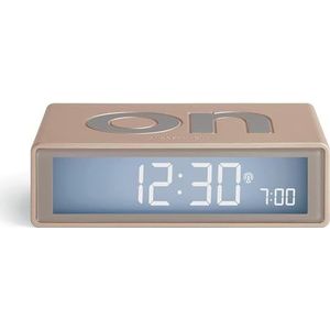Lexon Flip+ wekker, ochtendlicht, omkeerbaar, met aan/uit-en snooze-functie, lcd-display en touch-licht, radio, radio, goudkleurig