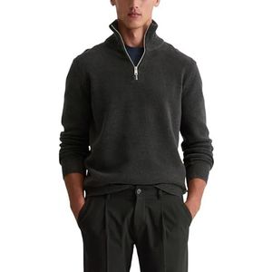 Marc O'Polo - Schipperstrui - Regular Fit - Effen/Gestructureerd - Katoen en Scheerwol