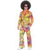 WIDMANN MILANO PARTY FASHION - Kostuum jaren 60-pak, jas en broek, hippie, reggae, Flower Power, Disco Fever, Schlagermove