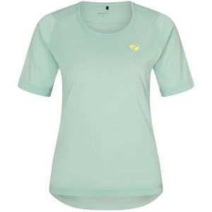 Ziener NESTONIA Fietsshirt voor dames, mountainbike, racefiets, ademend, sneldrogend, elastisch, korte mouwen, licht mint, 48