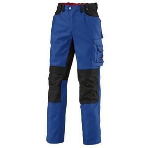 BP Workwear 1789-555-13 werkbroek - elastiek in de rug - tailleplooien - normale pasvorm - maat: 44n - kleur: koningsblauw/zwart