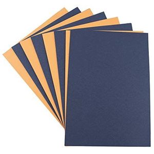 Gekleurde A4-Halloween-kaarten - 220 gsm - oranje/zwart (50 stuks/kaarten per verpakking) - van House of Card & Paper