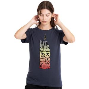 Hocus Pocus Lit The Black Flame Candle dames T-shirt, diep marineblauw, XX-Large, Diepe marine, XXL