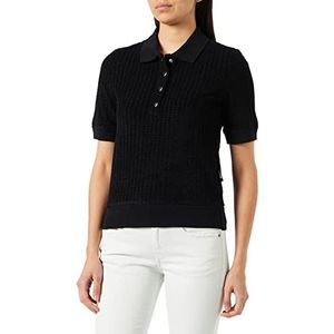 Love Moschino Dames Regular Fit Short-Sleeved Sweatshirt, Zwart, 46, zwart, 46