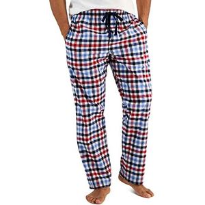 Hanes Geweven pyjamabroek voor heren, rood/blauw geruit, 2X-Large