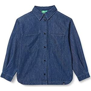 United Colors of Benetton hemd voor meisjes, Denim 901 Blauw, 170 cm