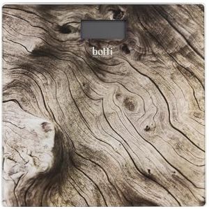 Botti Aspen elektronische badkamerweegschaal | Groot meetbereik tot 180 kg | Hoge nauwkeurigheid van 100 g | Automatische uitschakeling | Ruimtebesparend design | Geharde glas voor duurzaamheid