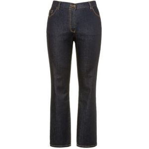 Ulla Popken Straight Jeans voor dames, donkerblauw (dark blue denim), 32W x 32L