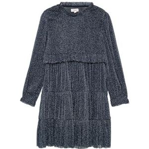 s.Oliver Junior Meisjes Mesh Jurk met Glitter Garen, 5952, 128