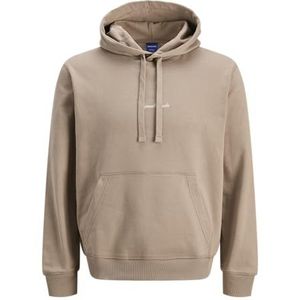 JACK & JONES - JORNorrebro - Sweatshirt - Lichtbruin / Wit