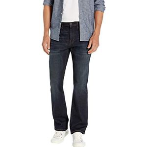 Amazon Essentials Men's Bootcut-jeans met slanke pasvorm, Donker denim, 36W / 31L