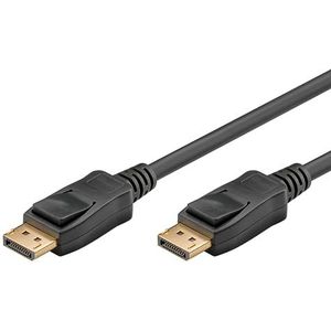 goobay 64853 DisplayPort verbindingskabel 2.1 / signaaloverdracht met maximaal 8K @ 60 Hz/VESA-certificering/DisplayPort-stekker naar DisplayPort-stekker/overdrachtssnelheid 40 Gbit/s / 2 m