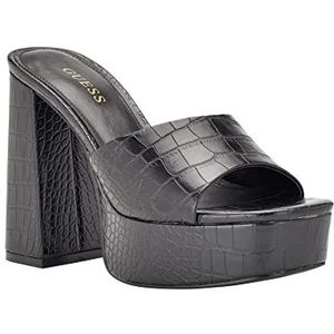 GUESS Dames Jadah Hakken Sandaal, zwart, 5 UK, Zwart, 38 EU