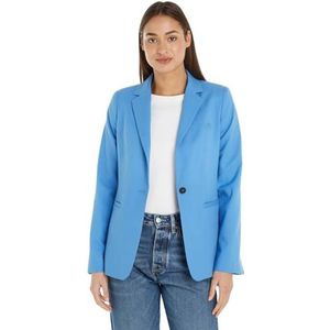 Tommy Hilfiger Dames Blazer Regular Elegant, Blauw (Blauwe Spell), 70