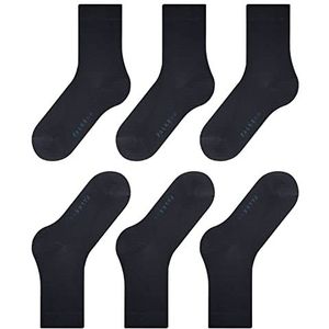 FALKE Dames Sokken Cotton Touch 3-Pack W SO Katoen eenkleurig 3 paar, Blauw (Dark Navy 6370) nieuw - milieuvriendelijk, 39-42