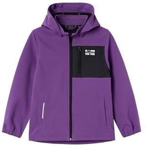 NAME IT Unisex NKNALFA08 Softshell Jacket FO Softshell Jacket, Plum Jam, 128, Plum Jam, 128 cm