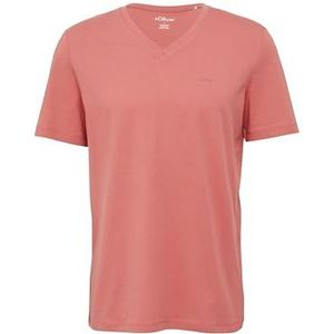 Shirt - V-hals - Jersey - Mélange - Normale Pasvorm - Kwartmouw