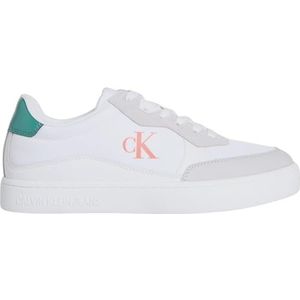 Calvin Klein - Witte Leren Heren Sneaker - Sneakers