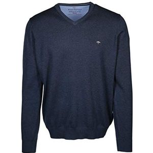 FYNCH-HATTON Pullover SFPK 211 - Basic gebreide trui - V-hals casual fit, blauw (night), XL