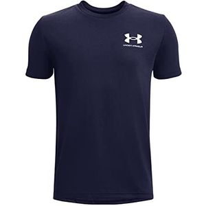 Under Armour UA B SPORTSTYLE LEFT CHEST Short Sleeve Jongens Sportshirt - Blauw4