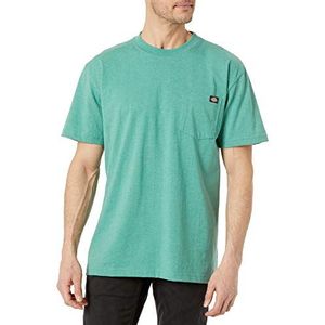 Dickies Heren T-shirt, Groen Single Dye Heather, L (Lang)