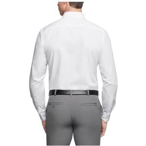 Van Heusen Heren Overhemd Regular Fit Poplin Solid, Wit, 16.5 Neck / 34-35 Sleeve