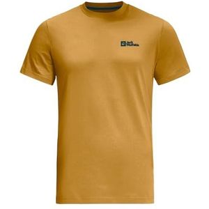 Jack Wolfskin Essential T-shirt voor heren, Mosterd, S