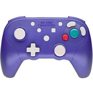 Retro Fighters - BattlerGC - Draadloze Controller - Paars - Compatibel met GameCube, Switch en PC