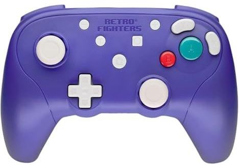 Retro Fighters - BattlerGC - Draadloze Controller - Paars - Compatibel met GameCube, Switch en PC