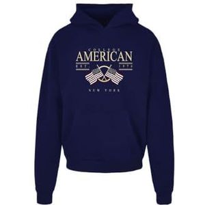 AMERICAN COLLEGE USA American College Sweatshirt met capuchon voor heren, Blauw, XXL