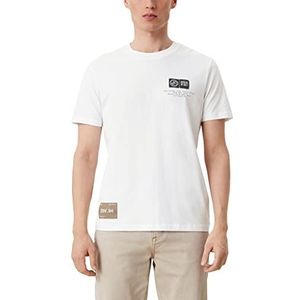 Q/S designed by Heren T-shirt korte mouwen slim fit, wit, XL