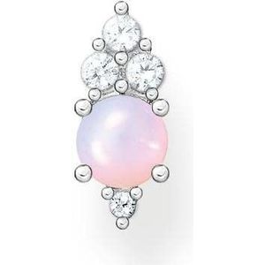 Thomas Sabo Dames enkele oorstekers opaalkleurige steen roze glinsterend 925 sterling zilver H2181-166-7