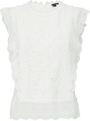 s.Oliver BLACK LABEL - Zakelijke Blouse - Ecru - Mouwloos