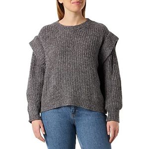 Unmade Copenhagen Dames Coco Pullover Sweater, Grey Melange, L