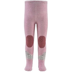 Sterntaler Babykruippanty met motief schaap, meisjes, anti-slip noppen op knie, wreef en zool, poederroze melange, 92