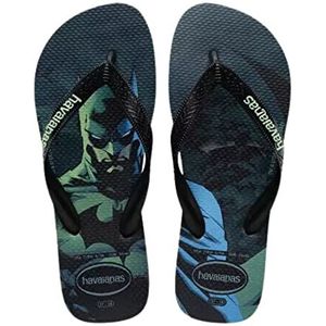 Havaianas Top Herois DC Teenslippers voor volwassenen, uniseks, Zwarte Zwarte Klei, 35/36 EU