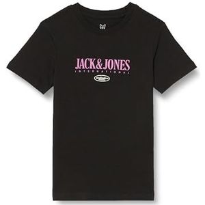JACK & JONES JORLUCCA FASTRUNNER1 Tee SS Crew JNR, zwart, 128 cm