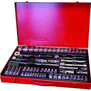 KING TONY 9564MR01 Socket, 1/4-3/8-1/2"", Set van 62