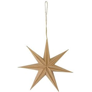Riffelmaker - vouwster in houtlook, ster voor decoratie voor Kerstmis en winter, ster, hanger