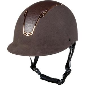 HKM SPORTS EQUIPMENT dames rijhelm Wenen-Style helm, bruin/roségoud, L/XL