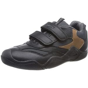 Geox Jr Wader Sneakers voor jongens, zwart bruin, 32 EU
