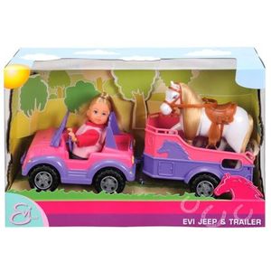 Evi Love - Jeep met Paardenaanhanger - minipop