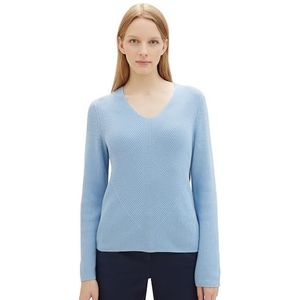 TOM TAILOR Gebreid vest voor dames, 34587 - Light Fjord Blue, XL