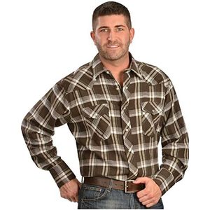 Wrangler Men's Western Flannel Shirt Lightweight, Assorted Plaid, XX-Large