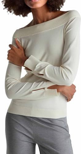 UNITED COLORS OF BENETTON - Trui - Natuurwit - Slanke Pasvorm - Lange Mouw