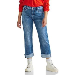 Street One dames jeans broek, Mid Indigo Random Wash, 29W x 28L