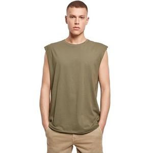 Build Your Brand T-shirt voor heren, olijfgroen, S