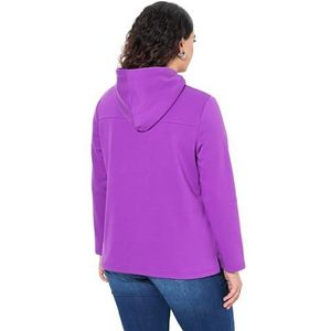 Ulla Popken - Sweatshirt - Lila - Capuchon met Trekkoord