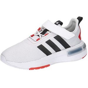 adidas Racer TR23 Sneaker uniseks-kind, Ftwr White/Core Black/Bright Red Strap, 30 EU
