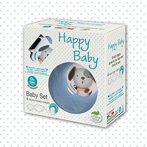 Pappa Set 4 stuks - hondjes Tango - kleur lichtblauw. 0% BPA. 100% Made in Italy